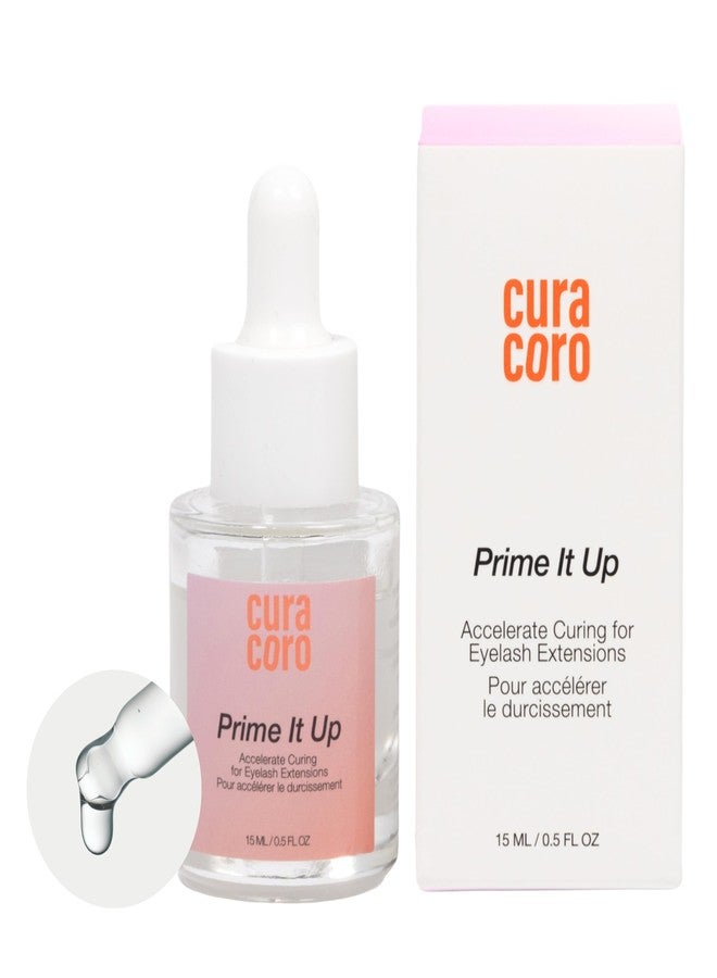 Curacoro Eyelash Extension Primer 15 ML - Increase Adhesive Bonding Power | Easily Removes Proteins and Oils/Oil Free/Longer Extension Retention (Prime It Up) - Image 1